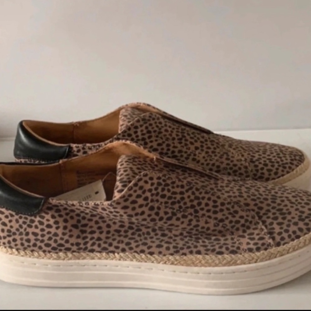 A New Day Brown Leopard Slip-On Sneakers
